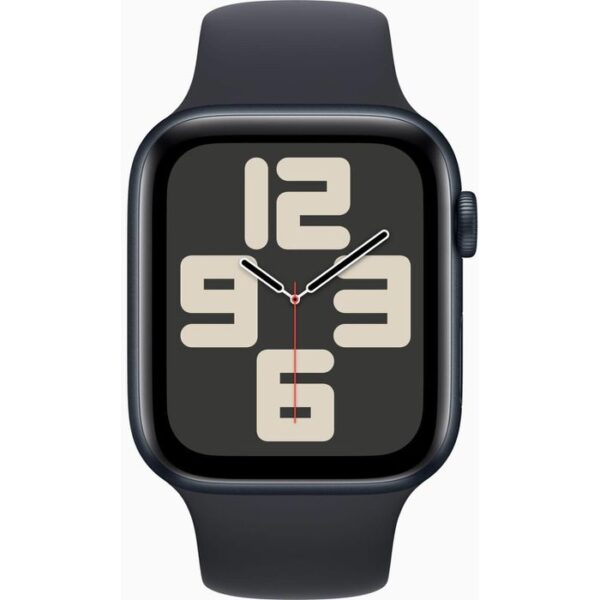 ⁦Apple Smartwatch Watch SE 2024 iOS GPS, 44 mm, S/M, NFC, Aluminium, Mitternacht⁩ – תמונה ⁦2⁩