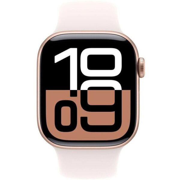 ⁦Apple Smartwatch Watch Series 10 iOS GPS, 42 mm, S/M, NFC, EKG, Aluminium roségold blassrosa⁩ – תמונה ⁦2⁩