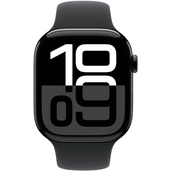 ⁦Apple Smartwatch Watch Series 10 iOS GPS, 46 mm, S/M, NFC, EKG, Aluminium, diamantschwarz⁩ – תמונה ⁦2⁩