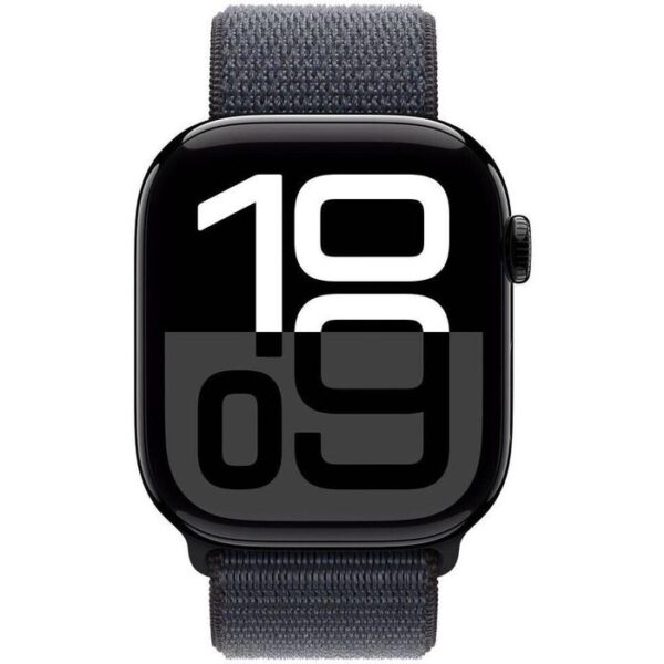 ⁦Apple Smartwatch Watch Series 10 iOS GPS, 46 mm, NFC, EKG, Aluminium, diamantschwarz, Tinte⁩ – תמונה ⁦2⁩