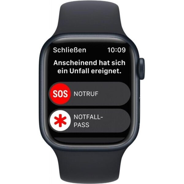 ⁦Apple Smartwatch Watch Series 8 iOS GPS, 41 mm, NFC, EKG, Aluminium, Mitternacht⁩ – תמונה ⁦4⁩