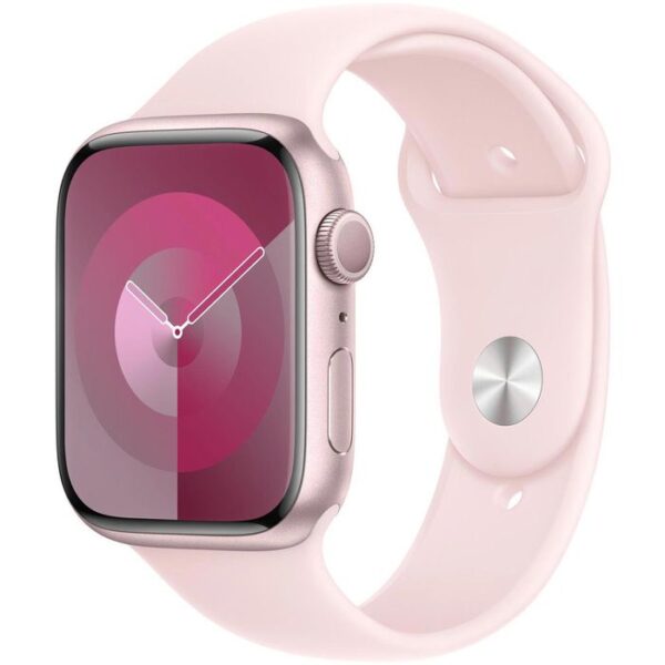 Apple Smartwatch Watch Series 9 iOS GPS, 41 mm, M/L, NFC, EKG, Aluminium, rosé, hellrosa