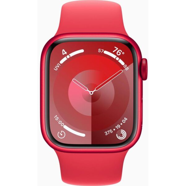 ⁦Apple Smartwatch Watch Series 9 iOS GPS Cellular, 41 mm, S/M, NFC, EKG, Aluminium, product red⁩ – תמונה ⁦2⁩