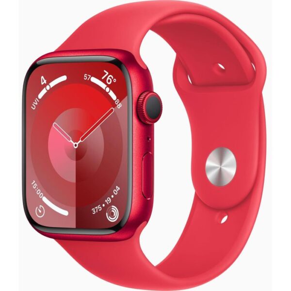 Apple Smartwatch Watch Series 9 iOS GPS Cellular, 45 mm, S/M, NFC, EKG, Aluminium, product red