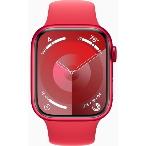 ⁦Apple Smartwatch Watch Series 9 iOS GPS Cellular, 45 mm, S/M, NFC, EKG, Aluminium, product red⁩ – תמונה ⁦2⁩