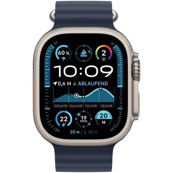 ⁦Apple Smartwatch Watch Ultra 2 24 iOS GPS Cellular, 49 mm, NFC, EKG, Titan, Navy Ocean blau⁩ – תמונה ⁦2⁩