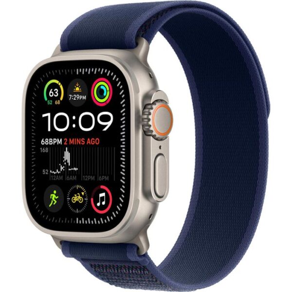 Apple Smartwatch Watch Ultra 2 24 iOS GPS Cellular, 49 mm, M/L, NFC, EKG, Titan, Trail blau