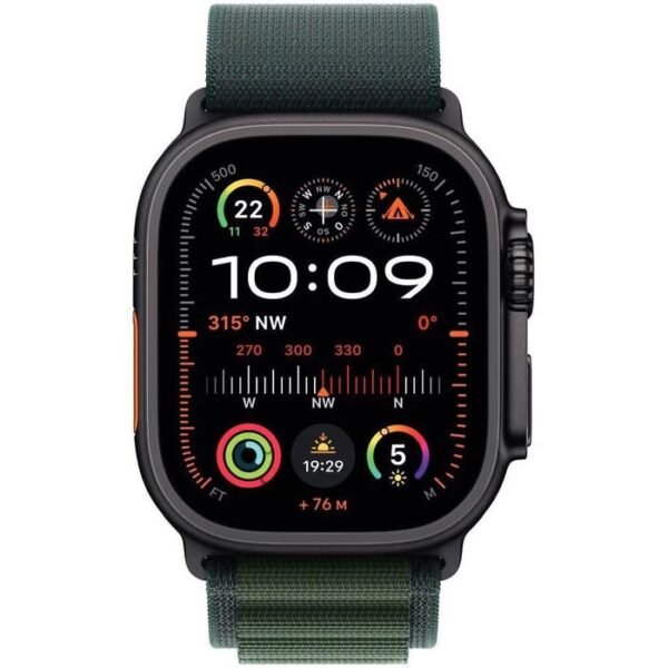 ⁦Apple Smartwatch Watch Ultra 2 24 iOS GPS Cellular, 49 mm, S, NFC, EKG, Titan, Alpine grün⁩ – תמונה ⁦2⁩