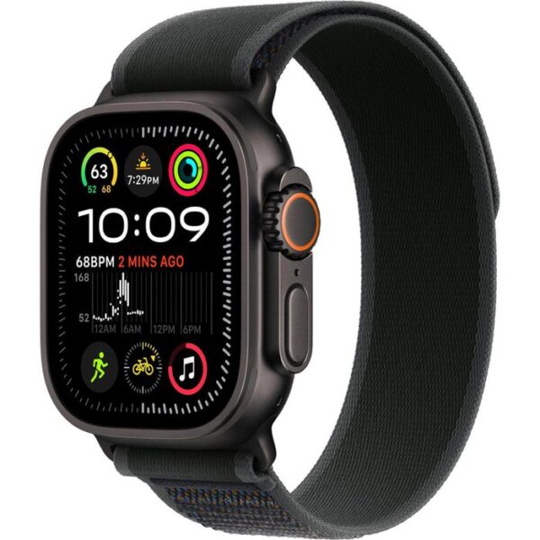 Apple Smartwatch Watch Ultra 2 24 iOS GPS Cellular, 49 mm, S/M, NFC, EKG, Titan, Trail schwarz