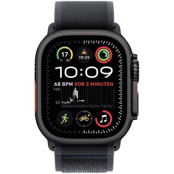 ⁦Apple Smartwatch Watch Ultra 2 24 iOS GPS Cellular, 49 mm, S/M, NFC, EKG, Titan, Trail schwarz⁩ – תמונה ⁦2⁩