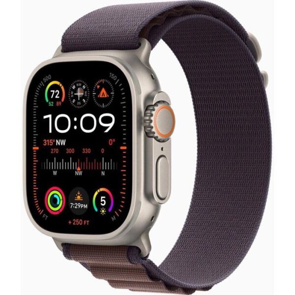 Apple Smartwatch Watch Ultra 2 iOS GPS Cellular, 49 mm, S, NFC, EKG, Titan, Alpine indigo