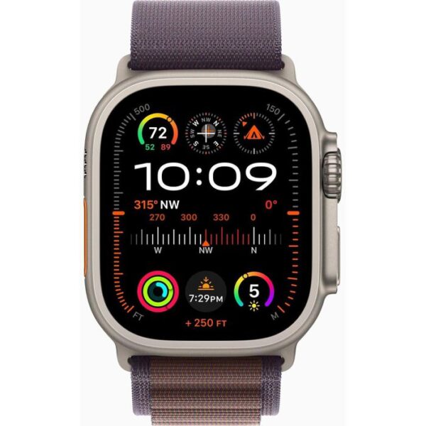 ⁦Apple Smartwatch Watch Ultra 2 iOS GPS Cellular, 49 mm, S, NFC, EKG, Titan, Alpine indigo⁩ – תמונה ⁦2⁩