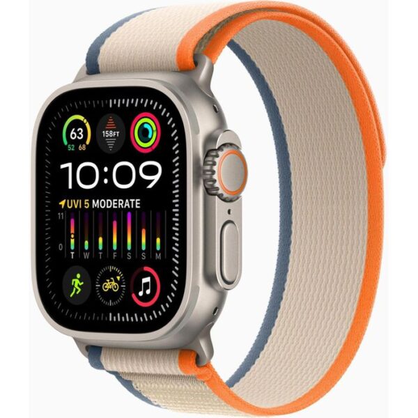 Apple Smartwatch Watch Ultra 2 iOS GPS Cellular, 49 mm, S/M, NFC, EKG, Titan, Trail orange/beige