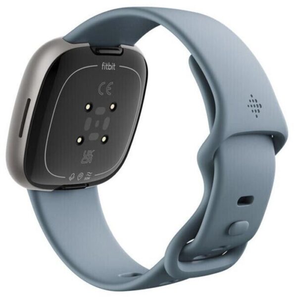 ⁦Fitbit Smartwatch Versa 4 GPS, NFC, Aluminium, Wasserfallblau, Platin⁩ – תמונה ⁦2⁩