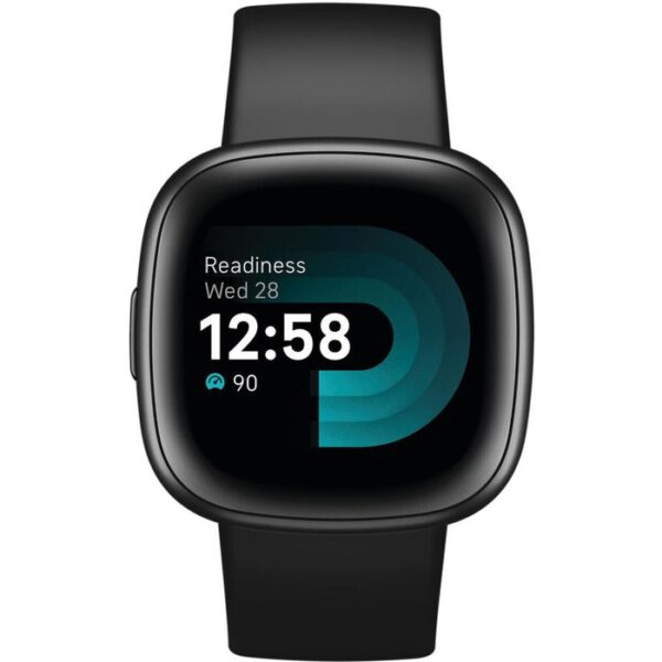 ⁦Fitbit Smartwatch Versa 4 GPS, NFC, Aluminium, Schwarz, Graphit⁩ – תמונה ⁦3⁩