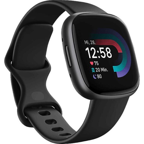 ⁦Fitbit Smartwatch Versa 4 GPS, NFC, Aluminium, Schwarz, Graphit⁩ – תמונה ⁦5⁩