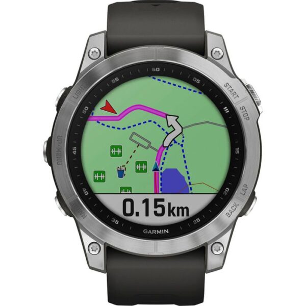 ⁦Garmin Smartwatch fenix 7 Standard Edition GPS, Ausstellungsstück, 47 mm, NFC, Silber, Graphit⁩ – תמונה ⁦5⁩