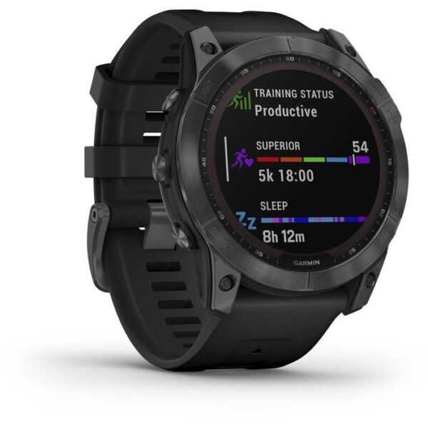 ⁦Garmin Smartwatch fenix 7X Solar Edition GPS, 51 mm, NFC, Silber, Graphit⁩ – תמונה ⁦3⁩