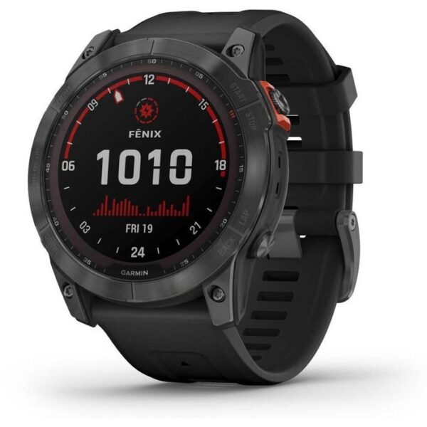 Garmin Smartwatch fenix 7X Solar Edition GPS, 51 mm, NFC, Silber, Graphit