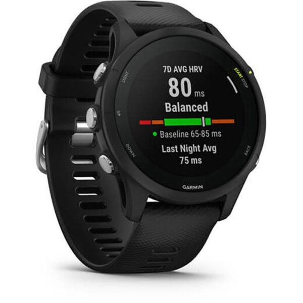 ⁦Garmin Smartwatch Forerunner 255 Music GPS, 46 mm, NFC, grau⁩ – תמונה ⁦3⁩