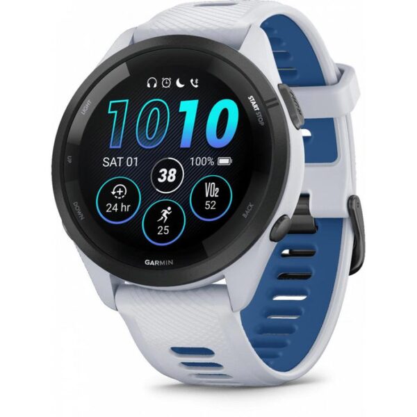 Garmin Smartwatch Forerunner 265 GPS, 46 mm, NFC, weiß, dunkelblau