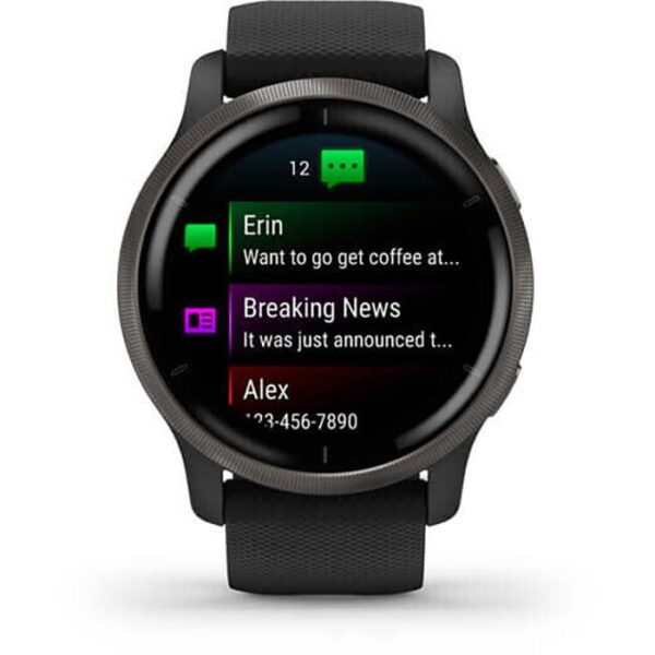 ⁦Garmin Smartwatch Venu 2 GPS, 45 mm, NFC, Schiefergrau⁩ – תמונה ⁦6⁩