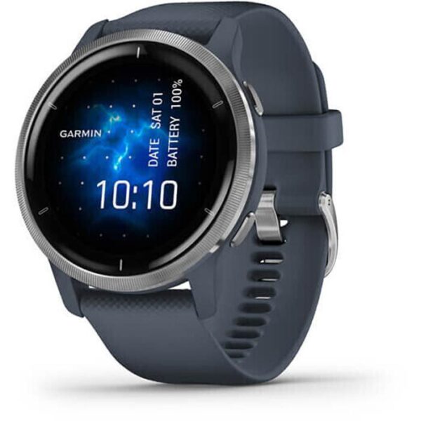 Garmin Smartwatch Venu 2 GPS, 45 mm, NFC, Granitblau