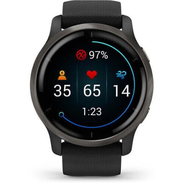 ⁦Garmin Smartwatch Venu 2 GPS, 45 mm, NFC, Schiefergrau⁩ – תמונה ⁦2⁩