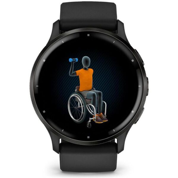 ⁦Garmin Smartwatch Venu 3 GPS, 45 mm, NFC, Schiefergrau⁩ – תמונה ⁦5⁩