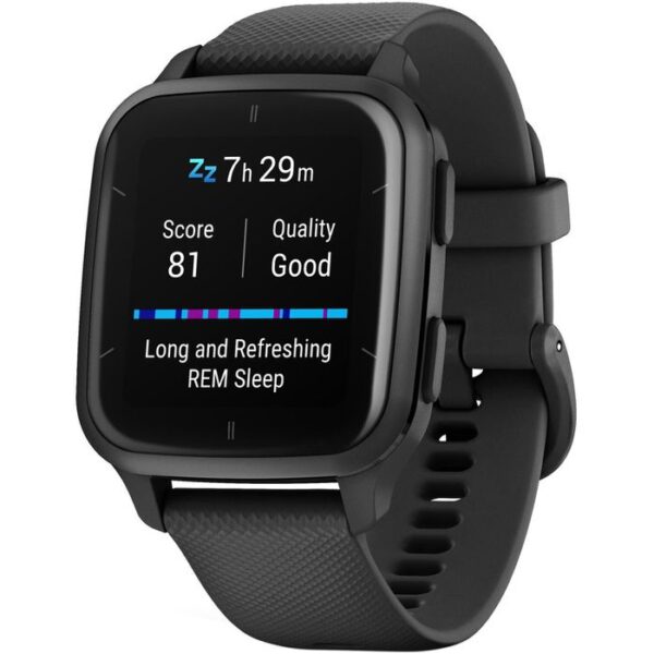 Garmin Smartwatch Venu Sq 2 Music GPS, 40 mm, NFC, Schiefergrau