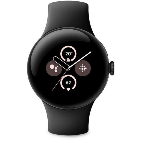 ⁦Google Smartwatch Pixel Watch 2 GPS LTE, 41 mm, M/L, NFC, EKG, Aluminium, obsidian schwarz⁩ – תמונה ⁦2⁩