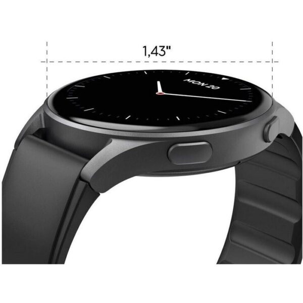 ⁦Hama Smartwatch 8900, 53 mm, EKG, Edelstahl, schwarz⁩ – תמונה ⁦6⁩