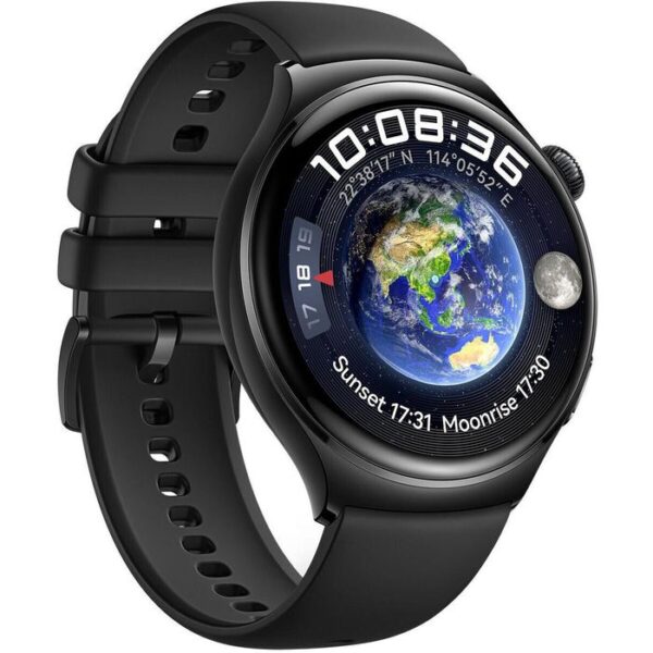 ⁦Huawei Smartwatch Watch 4 GPS LTE, 46 mm, NFC, EKG, Edelstahl, schwarz⁩ – תמונה ⁦3⁩