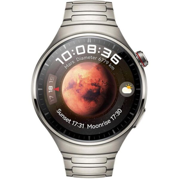 ⁦Huawei Smartwatch Watch 4 Pro GPS LTE, Ausstellungsstück, 47 mm, NFC, EKG, Titan, silber⁩ – תמונה ⁦2⁩