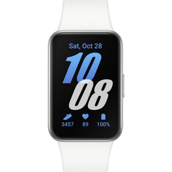 ⁦Samsung Smartwatch Galaxy Fit3, 43 mm, Aluminium, weiß⁩ – תמונה ⁦2⁩