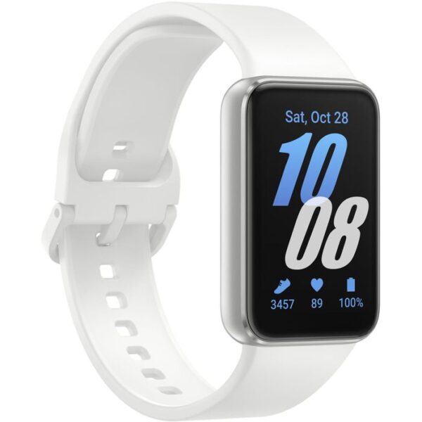 ⁦Samsung Smartwatch Galaxy Fit3, 43 mm, Aluminium, weiß⁩ – תמונה ⁦3⁩