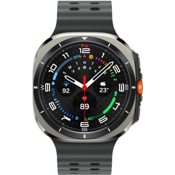 ⁦Samsung Smartwatch Galaxy Watch Ultra GPS LTE, Ausstellungsstück, EKG, Titan, silber, schwarz⁩ – תמונה ⁦2⁩